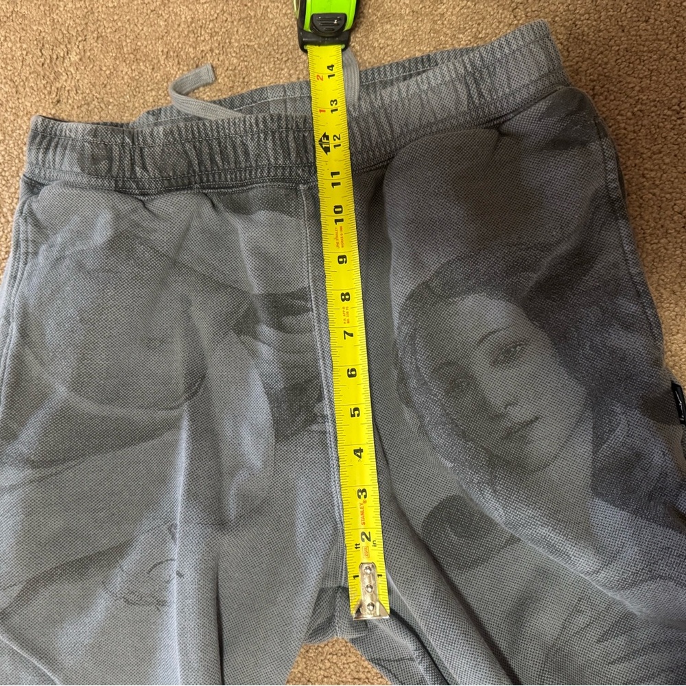 Stüssy Dyed Venus Sweatpant Joggers with Greek Woman Statue Black, Dark Grey - Picture 10 of 11